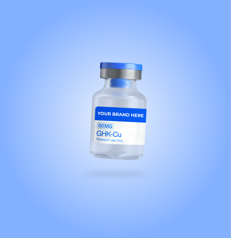 GHK-Cu research vial, your brand here
