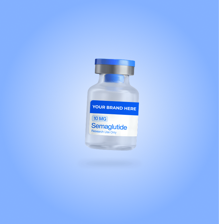 Semaglutide research vial, your brand here